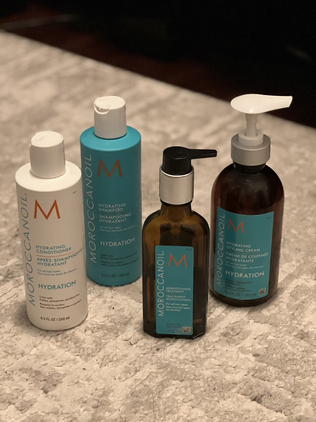 Moroccanoil hair set retail value $155+tax