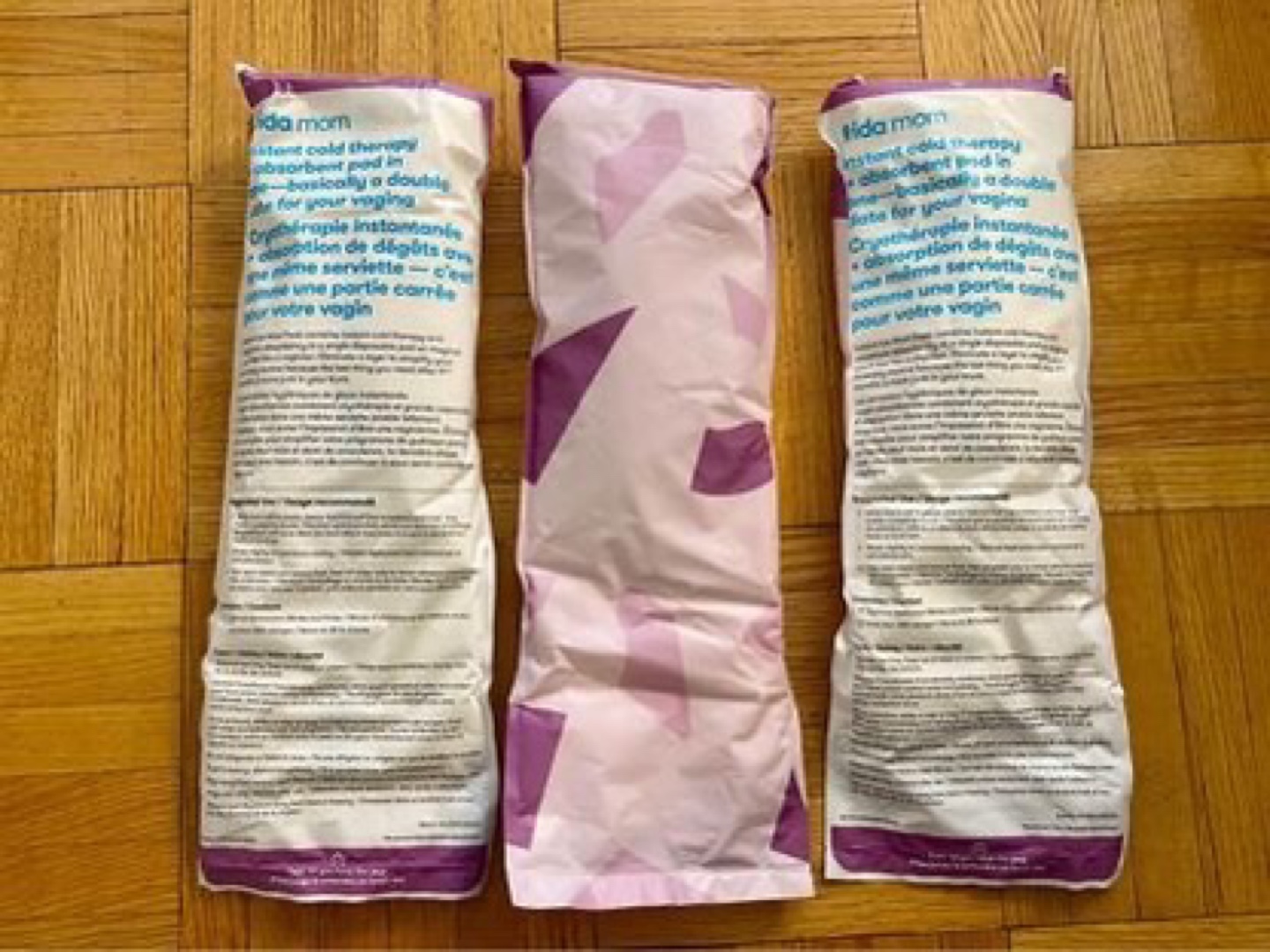 Fridamom instant ice maxi pads, postpartum pads
