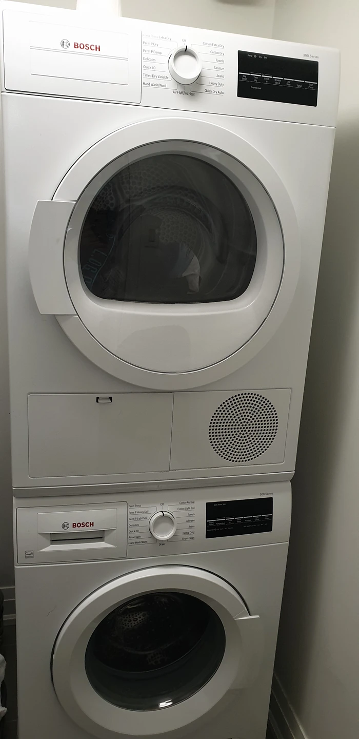 Bosch washing machine and dryer
