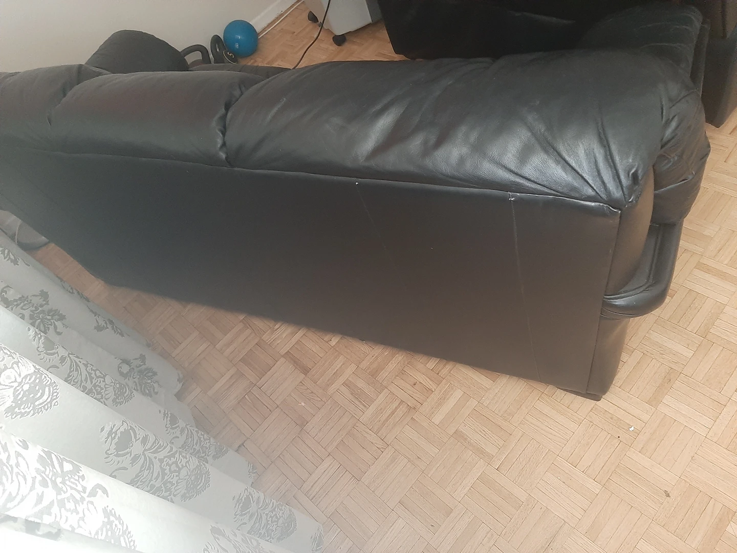 black three piece couch - photo 2