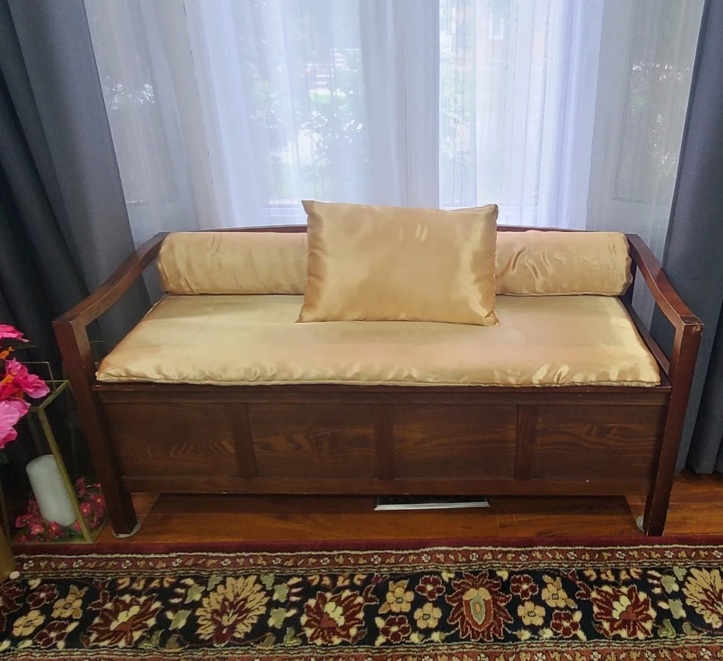 Wooden Bench with Storage