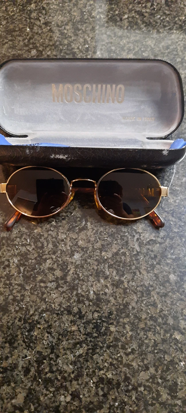 MOSCHINO MM403 6P/33 GOLD TORTOISE VINTAGE SUNGLASS image indicator(2)