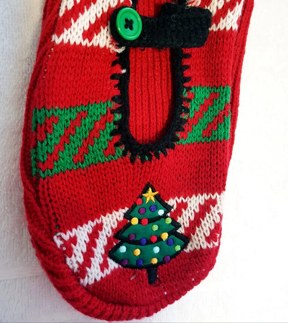 NEW Joe Boxer Christmas Holiday NON-SLIP slipper socks image indicator(4)
