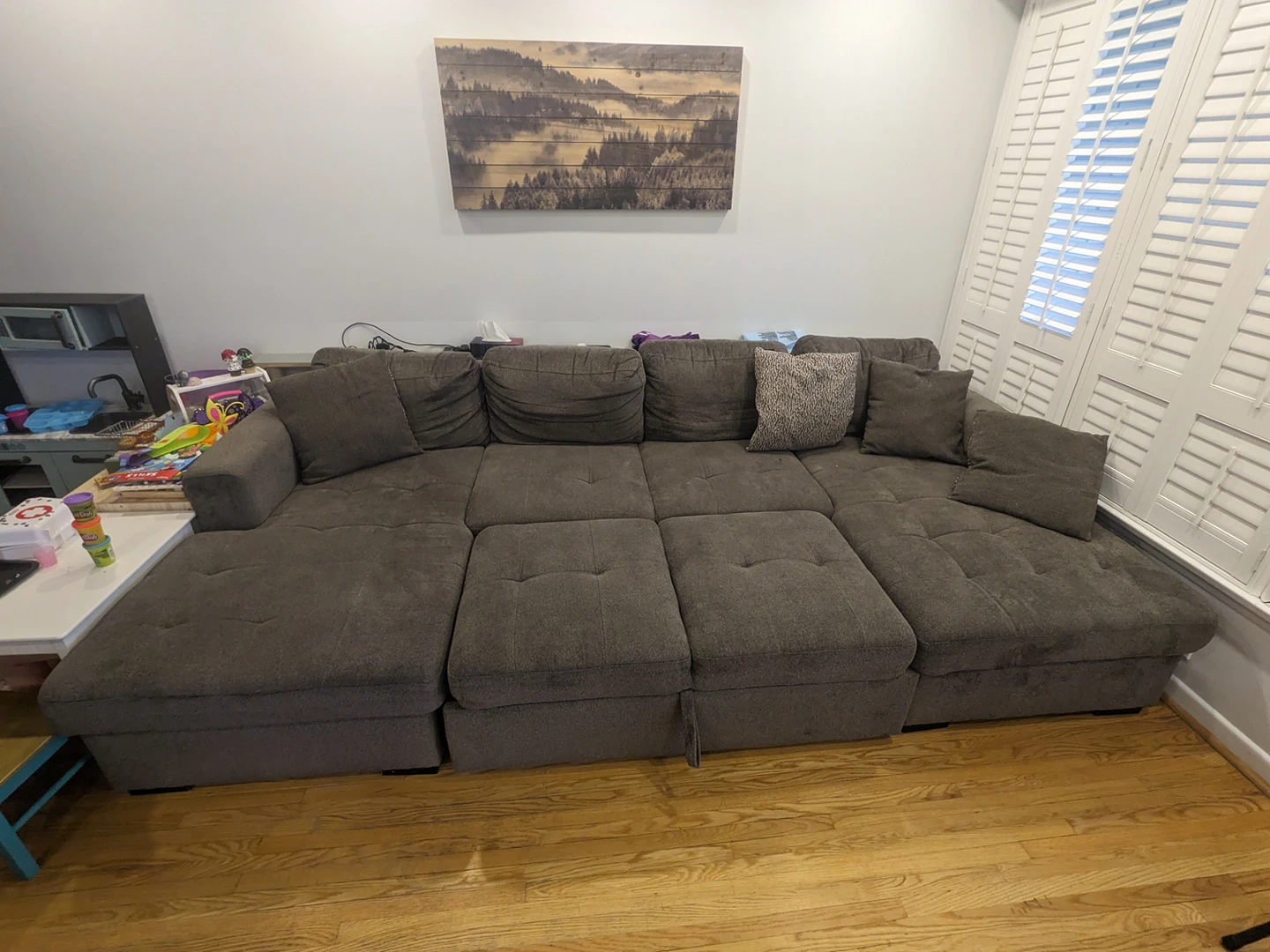 Large U-Shaped Sectional Couch - photo 3