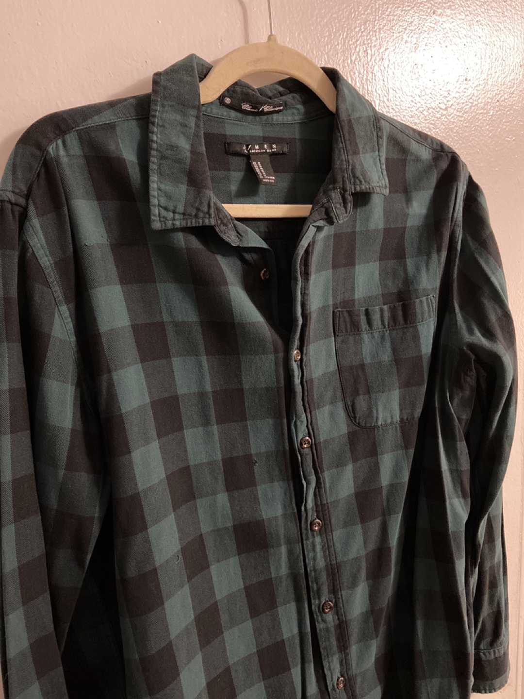 Green Flannel Shirt - Medium image indicator(3)