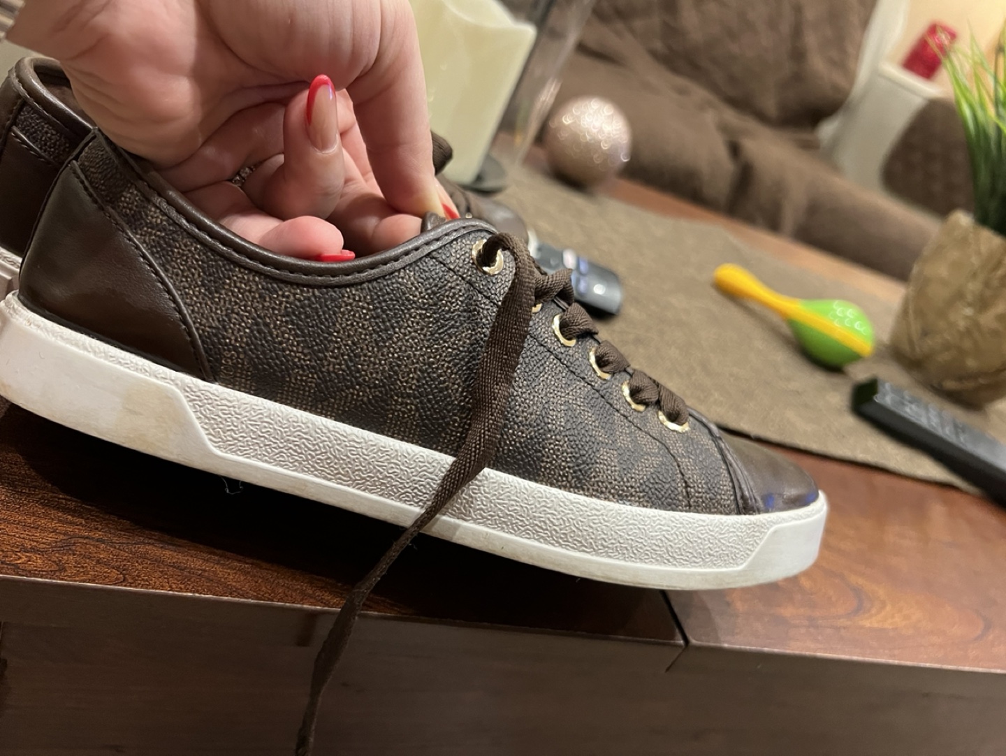 Michael Kors monogram sneakers thumbnail