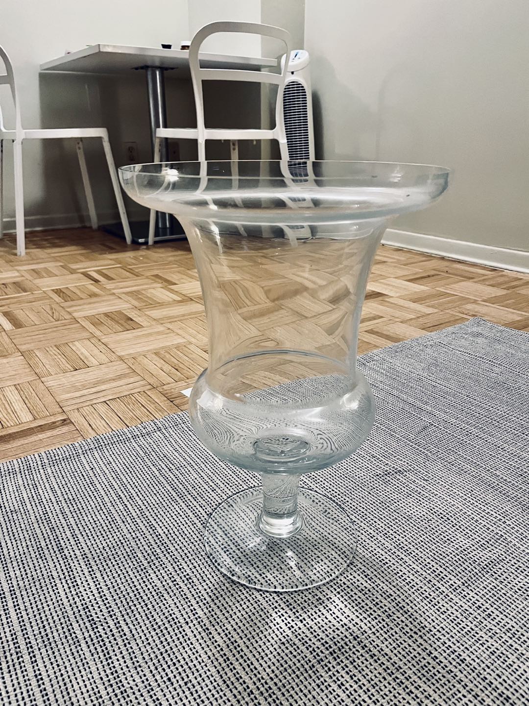 Large glass vase