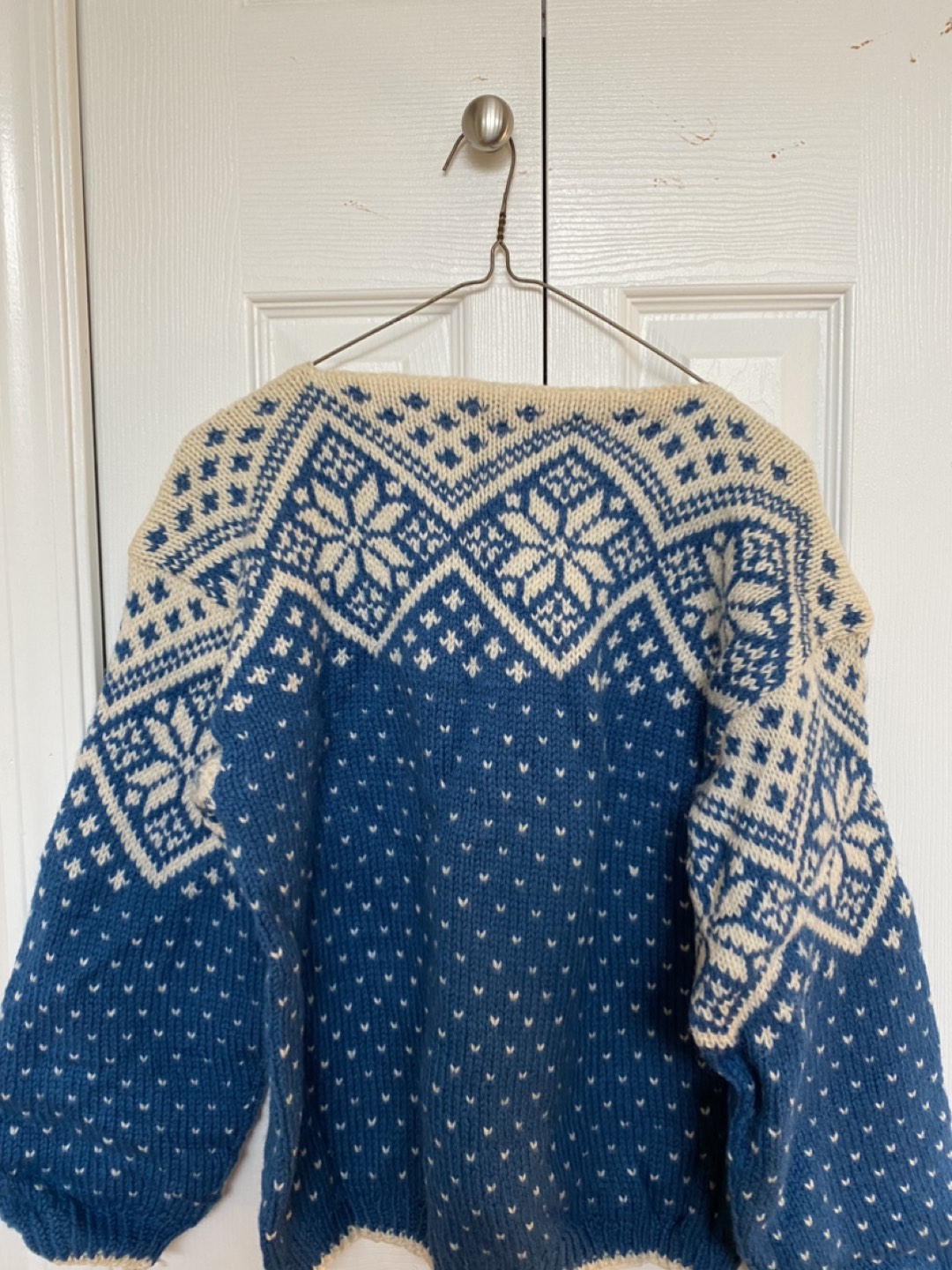 Vintage Norwegian Fair Isle Wool Sweater
