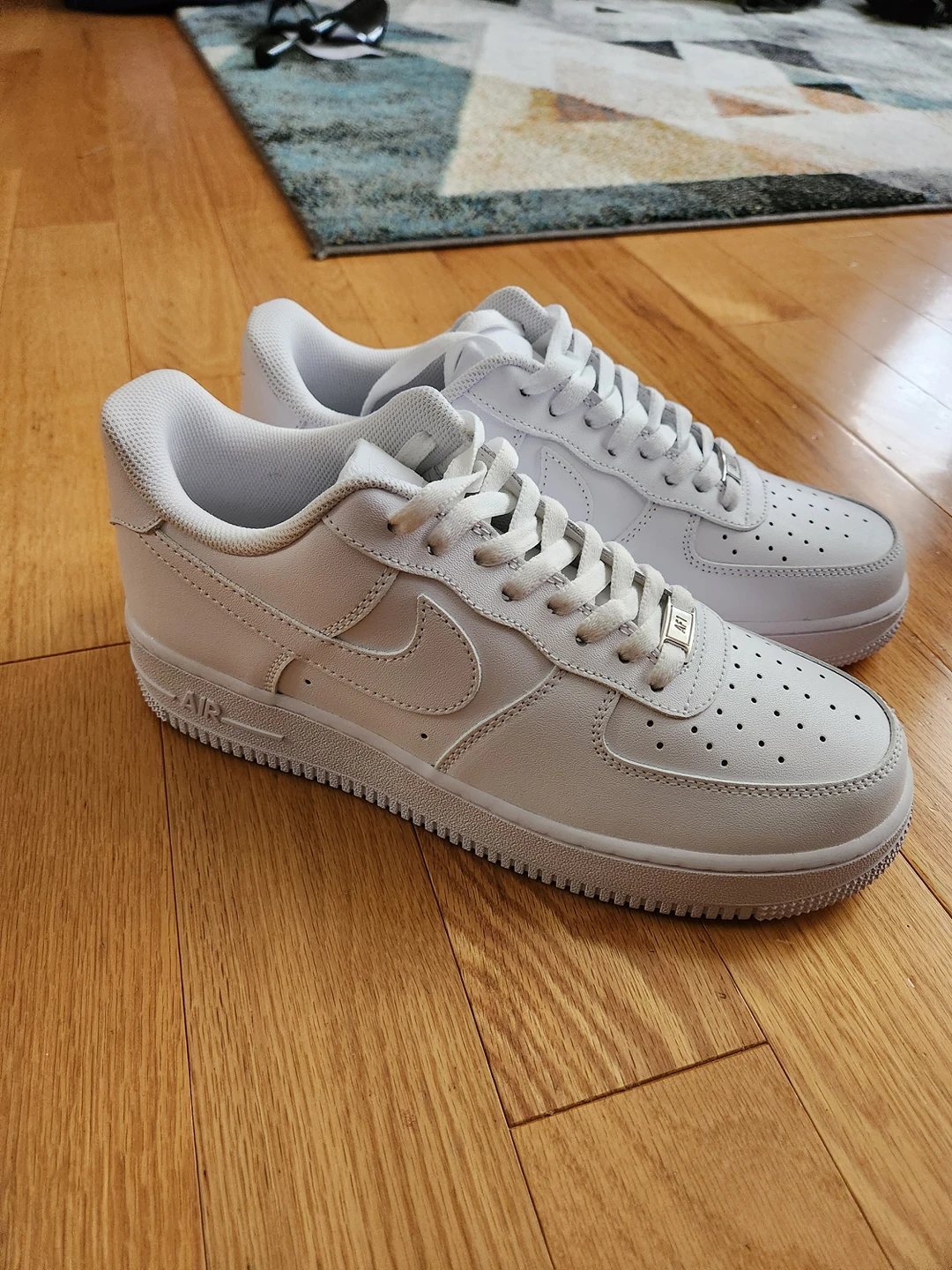 New Air Forces 1 White No Box SIZE 9.5 thumbnail