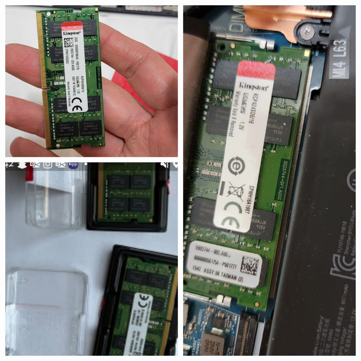 Kingston 32GB (2x16GB) DDR4 SO-DIMM 2400Mhz thumbnail