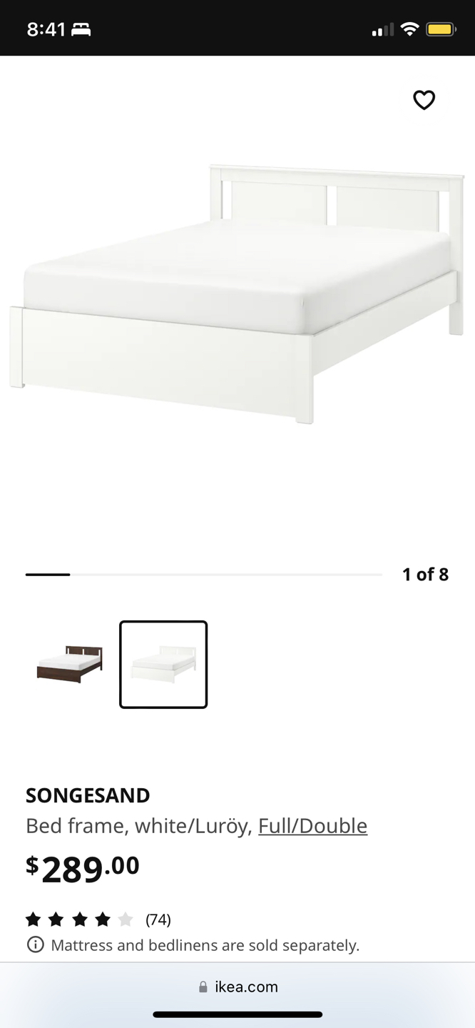 Double bed frame from IKEA