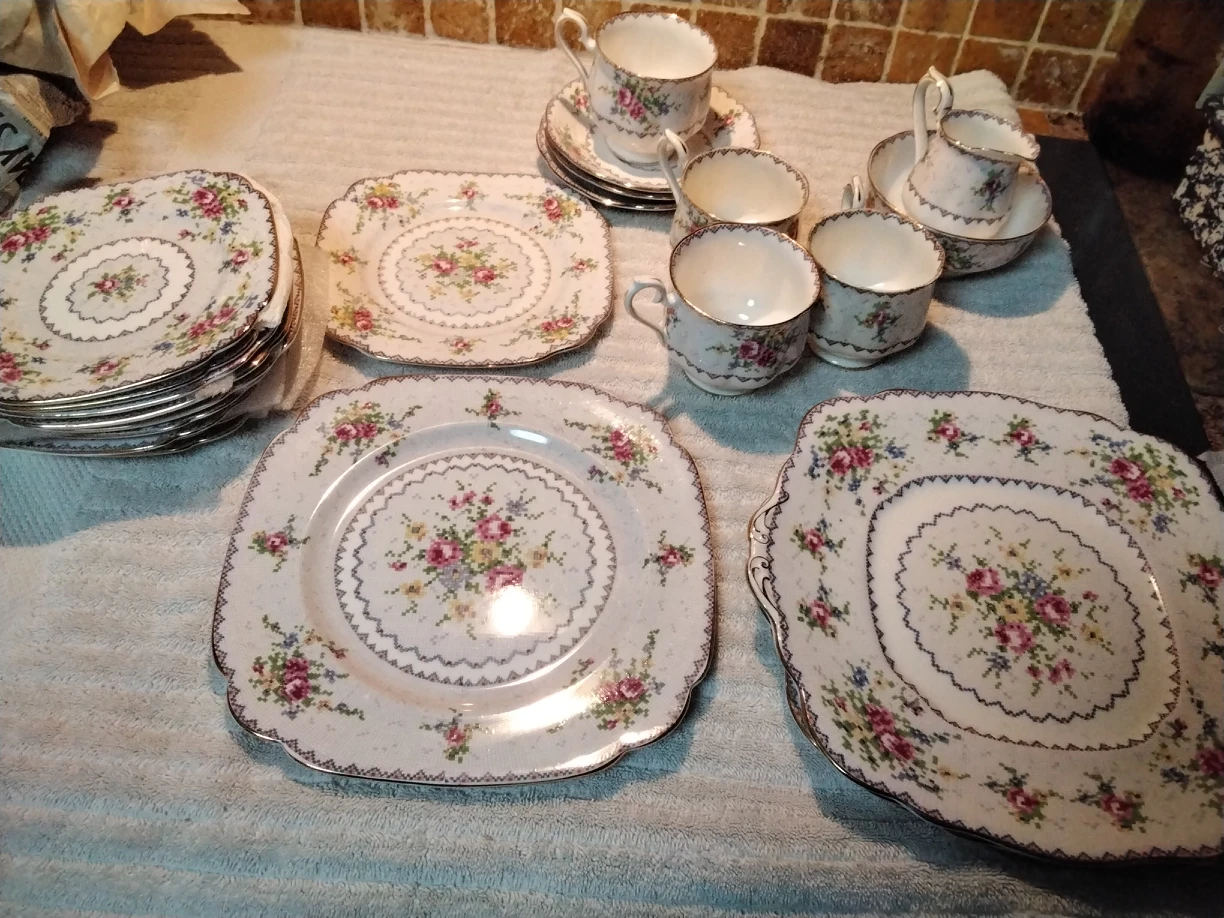 Collection of Royal Albert "Petite Point China thumbnail