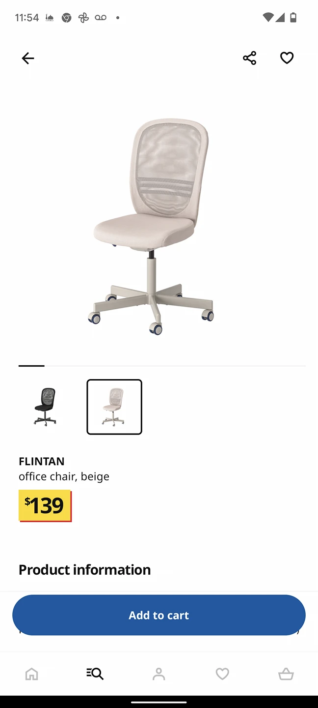Ikea desk chair