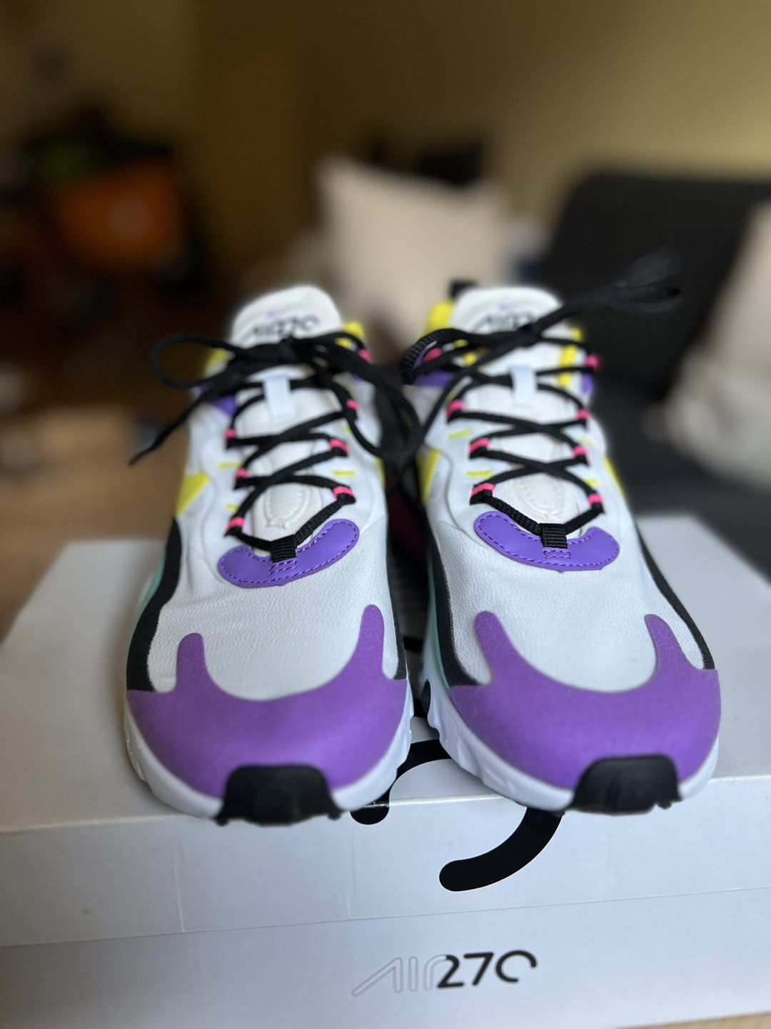 Nike Air Max 270 react (Geometric Art) 7 US W - photo 4