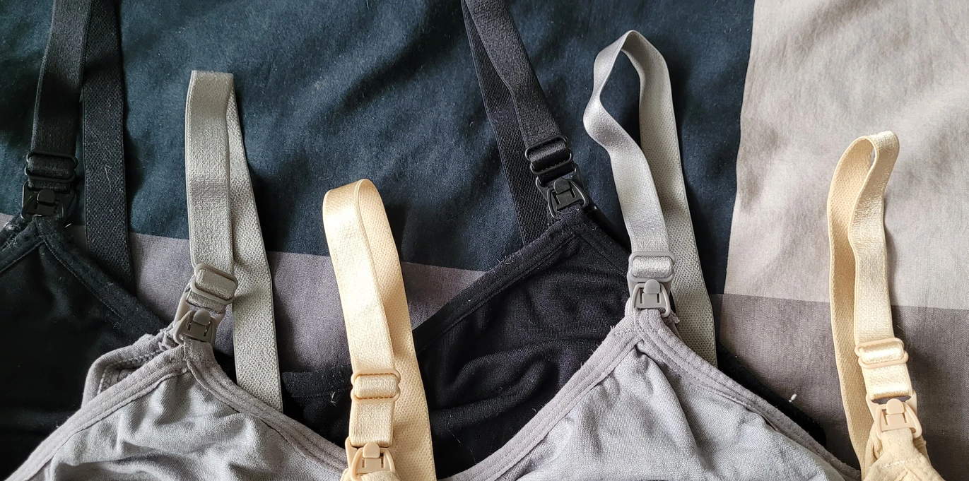 Nursing Bra, Set of 3, Size L - LIKE NEW!!! image indicator(3)