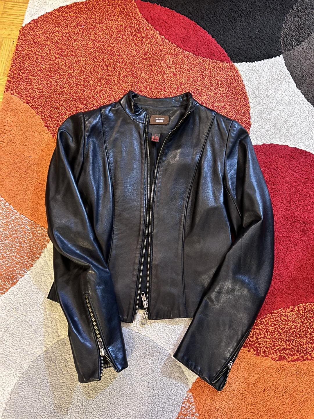 DANIER Jacket S/DANIER ear muffs / leather gloves NEW(S/XS)