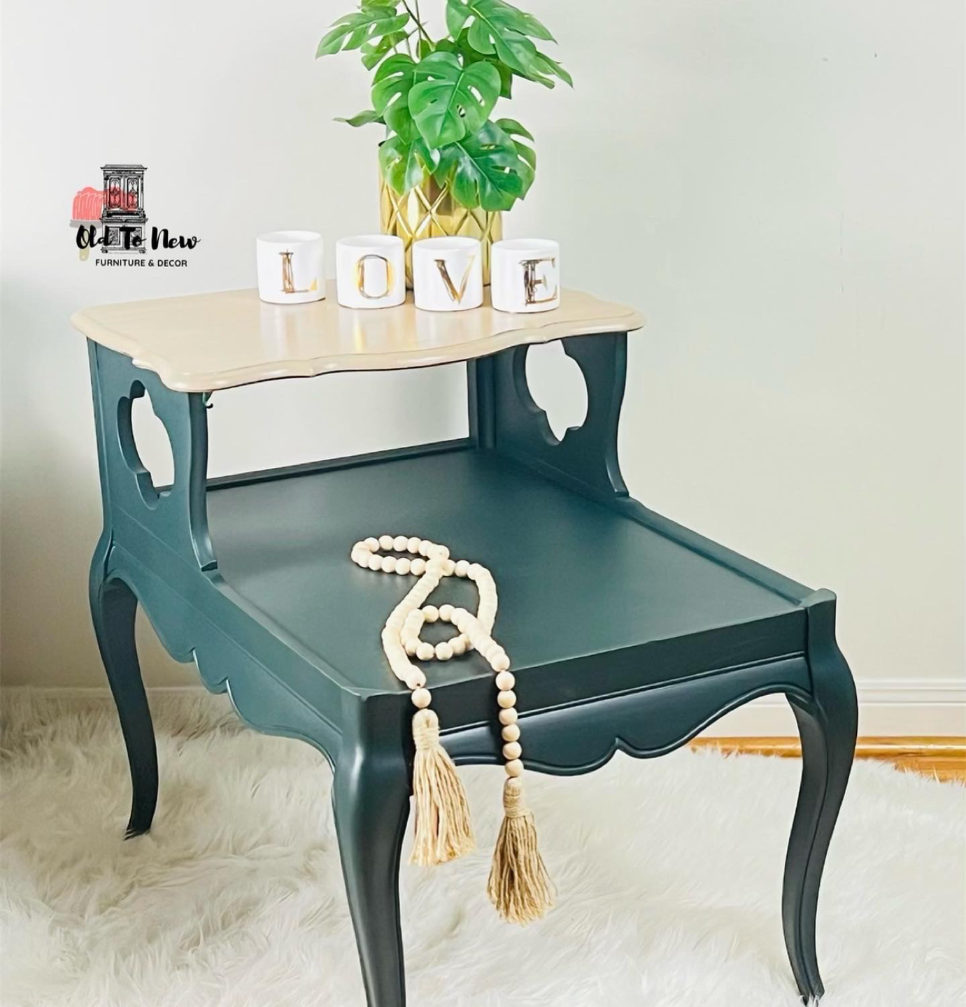 MCM Forest Green Two Tier Side Tables - photo 2