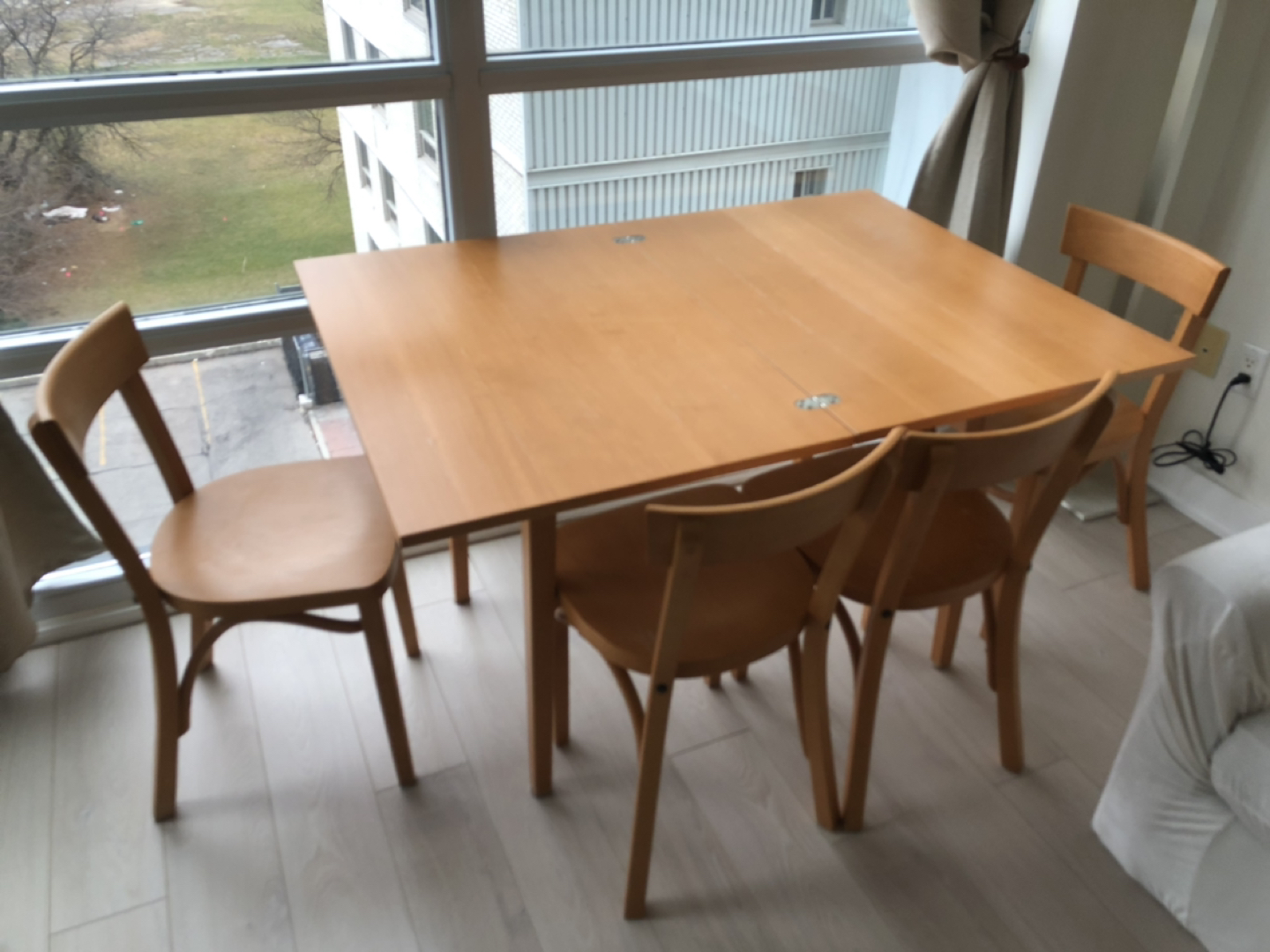 IKEA dinner set 4chairs and table thumbnail