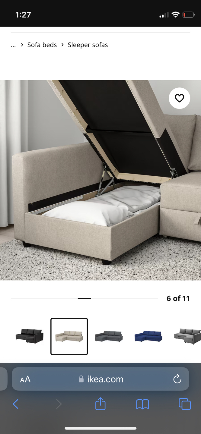 Ikea sofabed (Beige) - photo 5