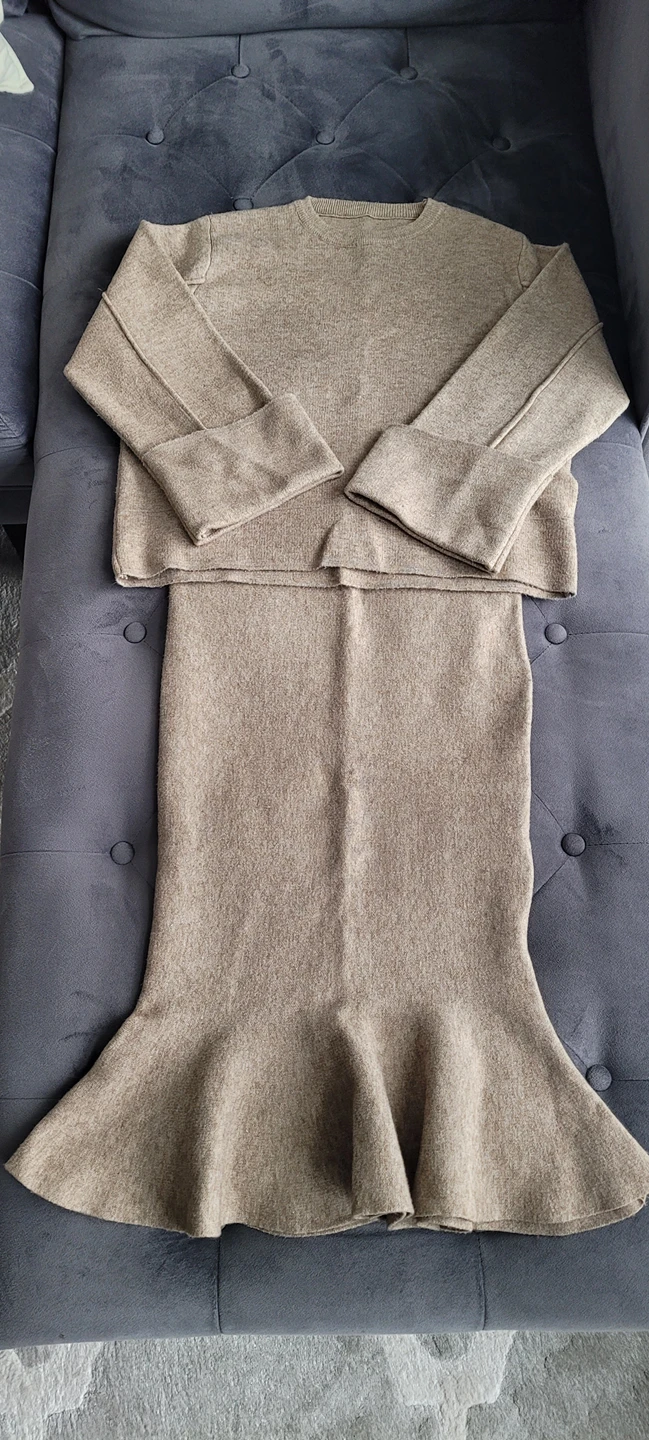 Beige mermaid 2 piece set thumbnail