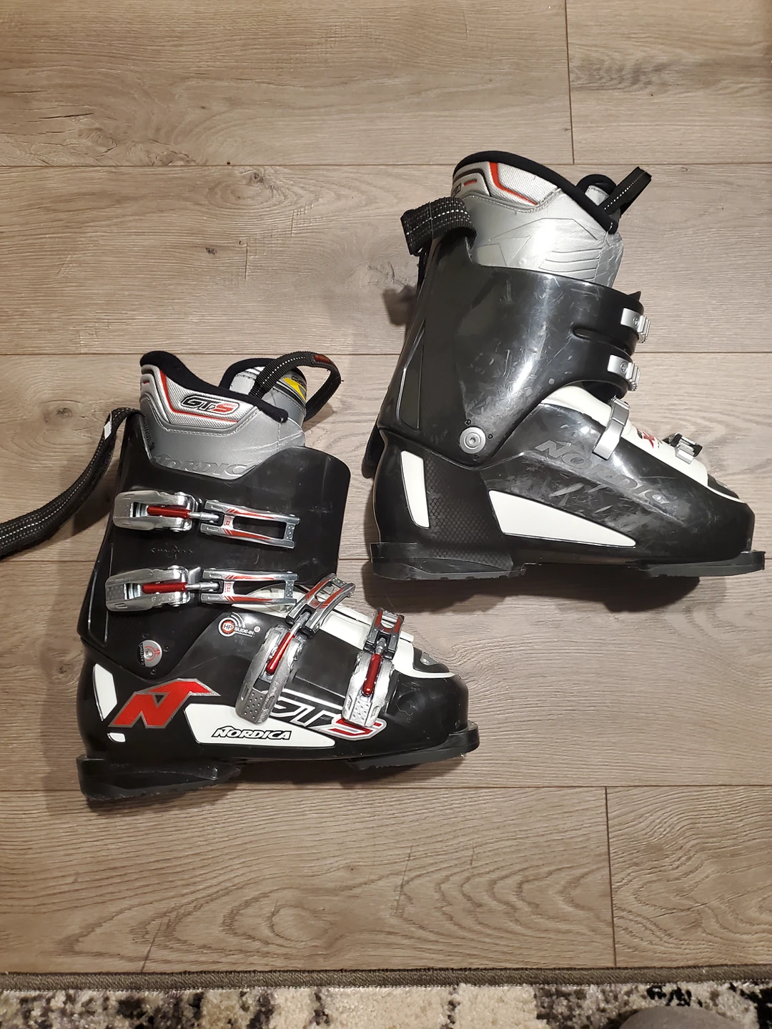 Nordica Adult Ski Boots Grey, Red and White thumbnail