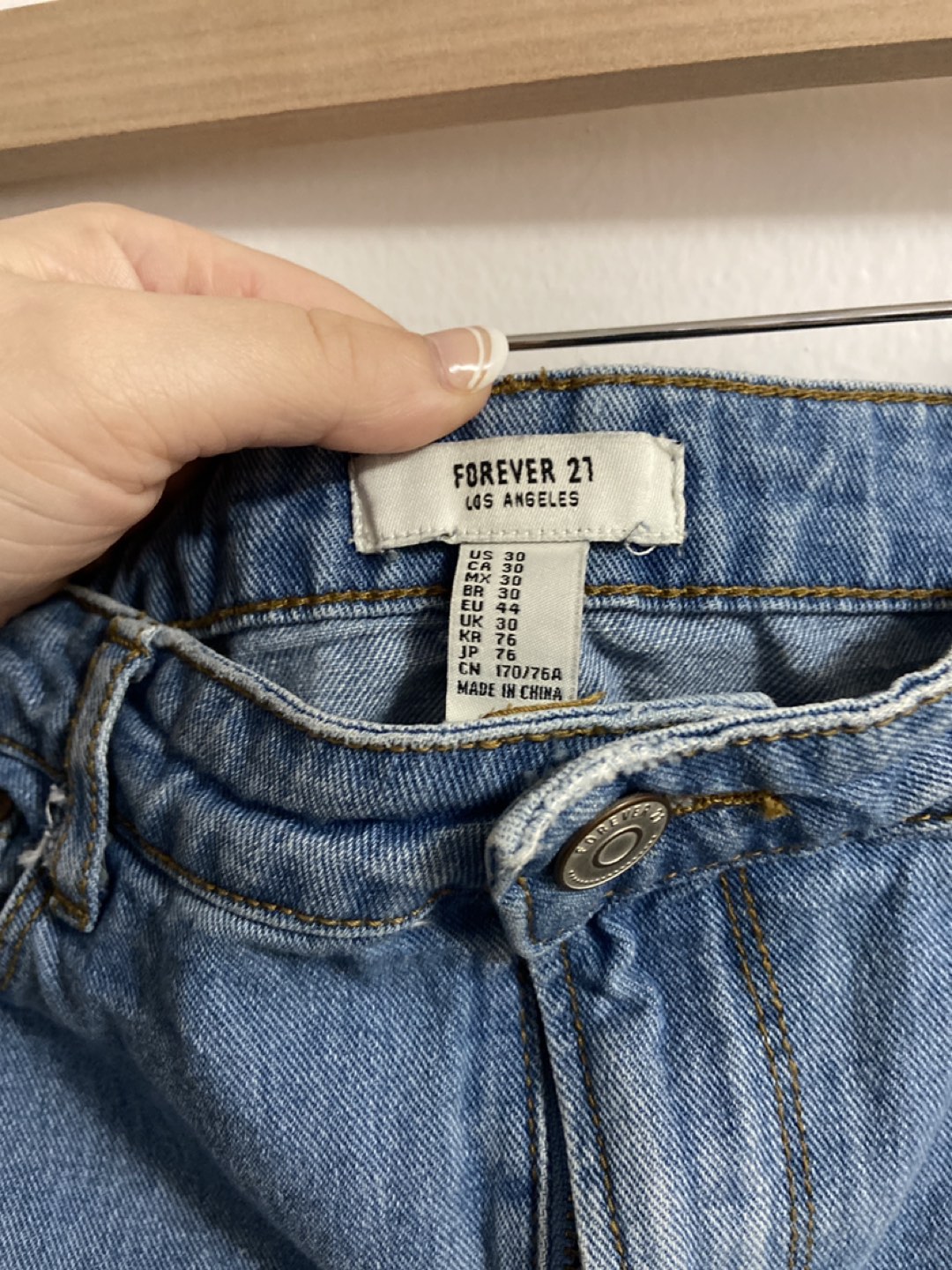 Forever 21 Denim Mini Skirt - US 30 image indicator(2)