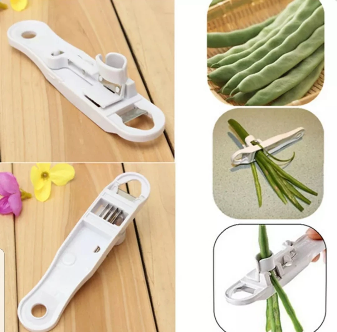 Green beans easy slicer cutter kitchen gadget - photo 2