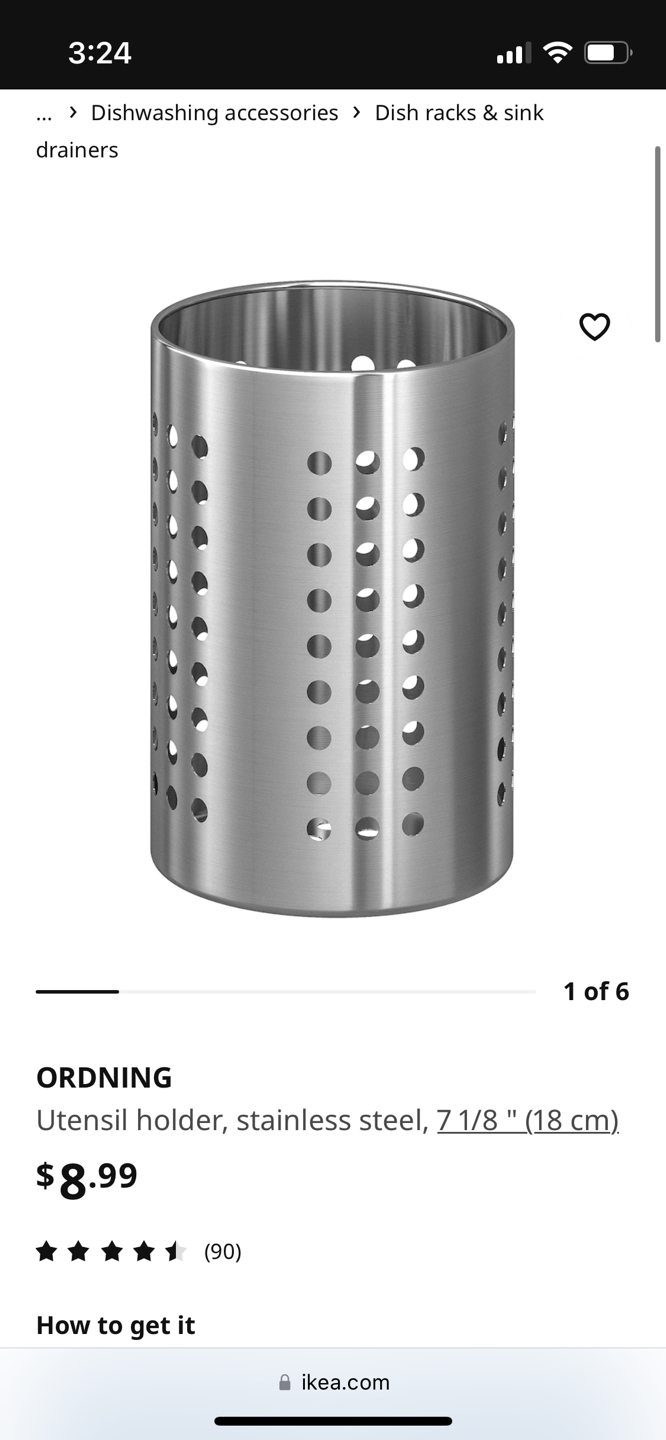 2 ikea utensil holder for $10