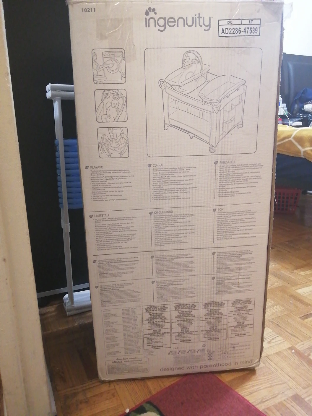 Brand new Baby Crib with changing station and play yard image indicator(3)