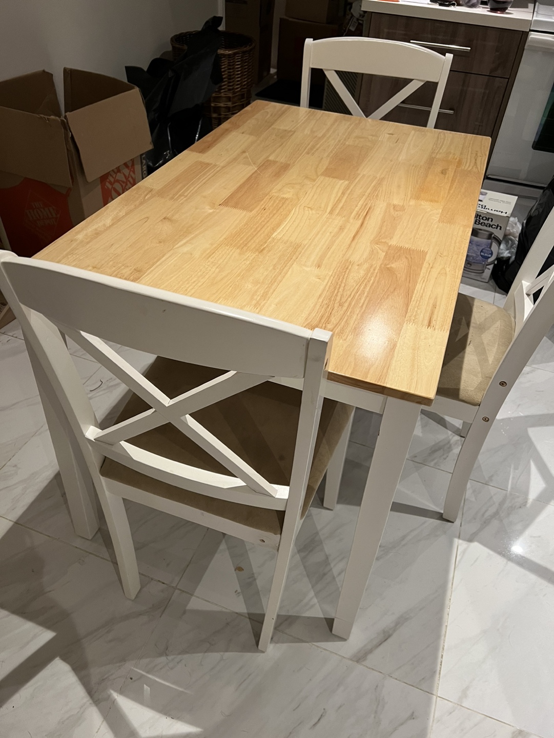 Small kitchen table with 4 chairs