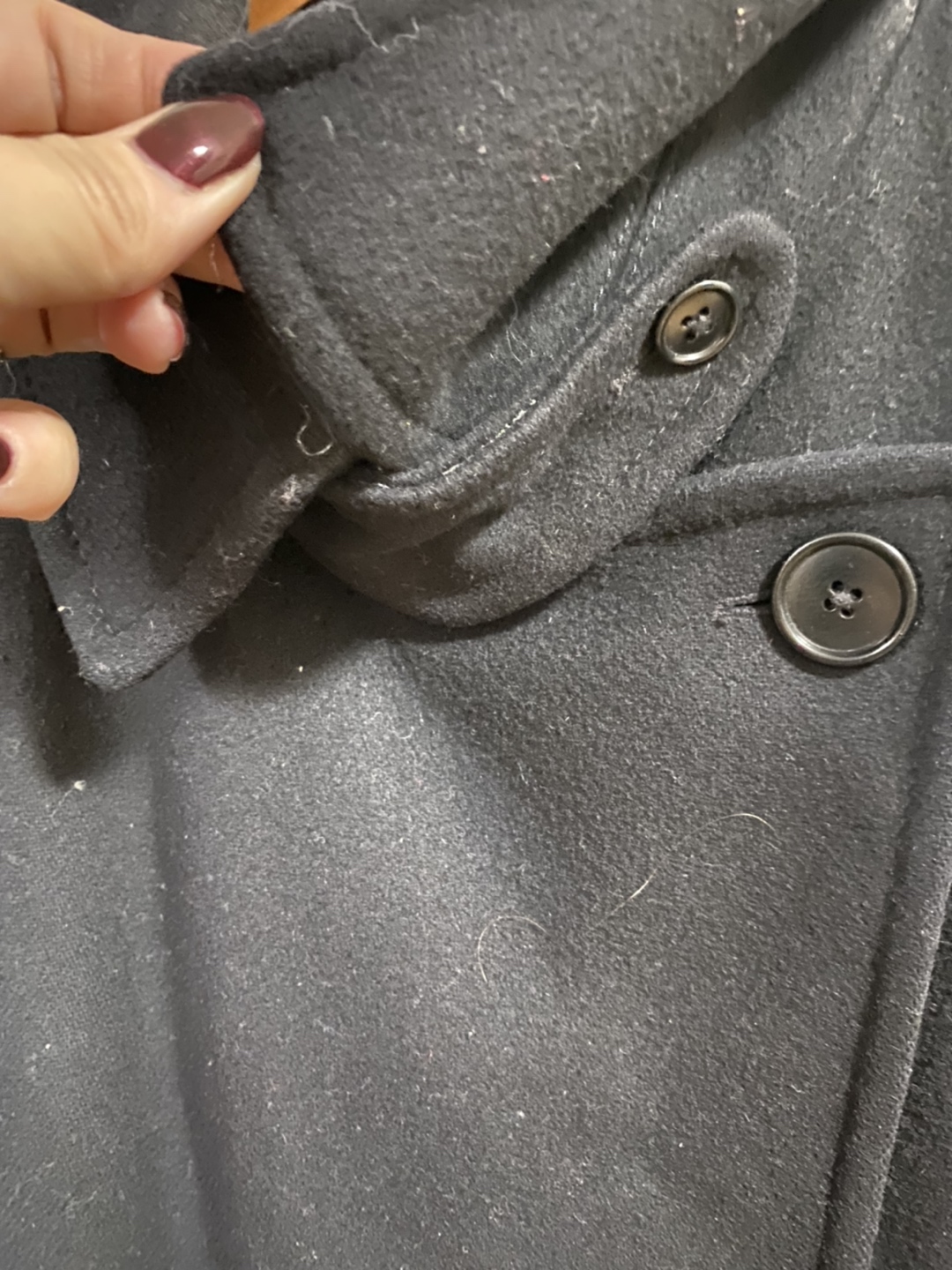 Club Monaco: Gorgeous Double-breasted Black Wool Coat - photo 4