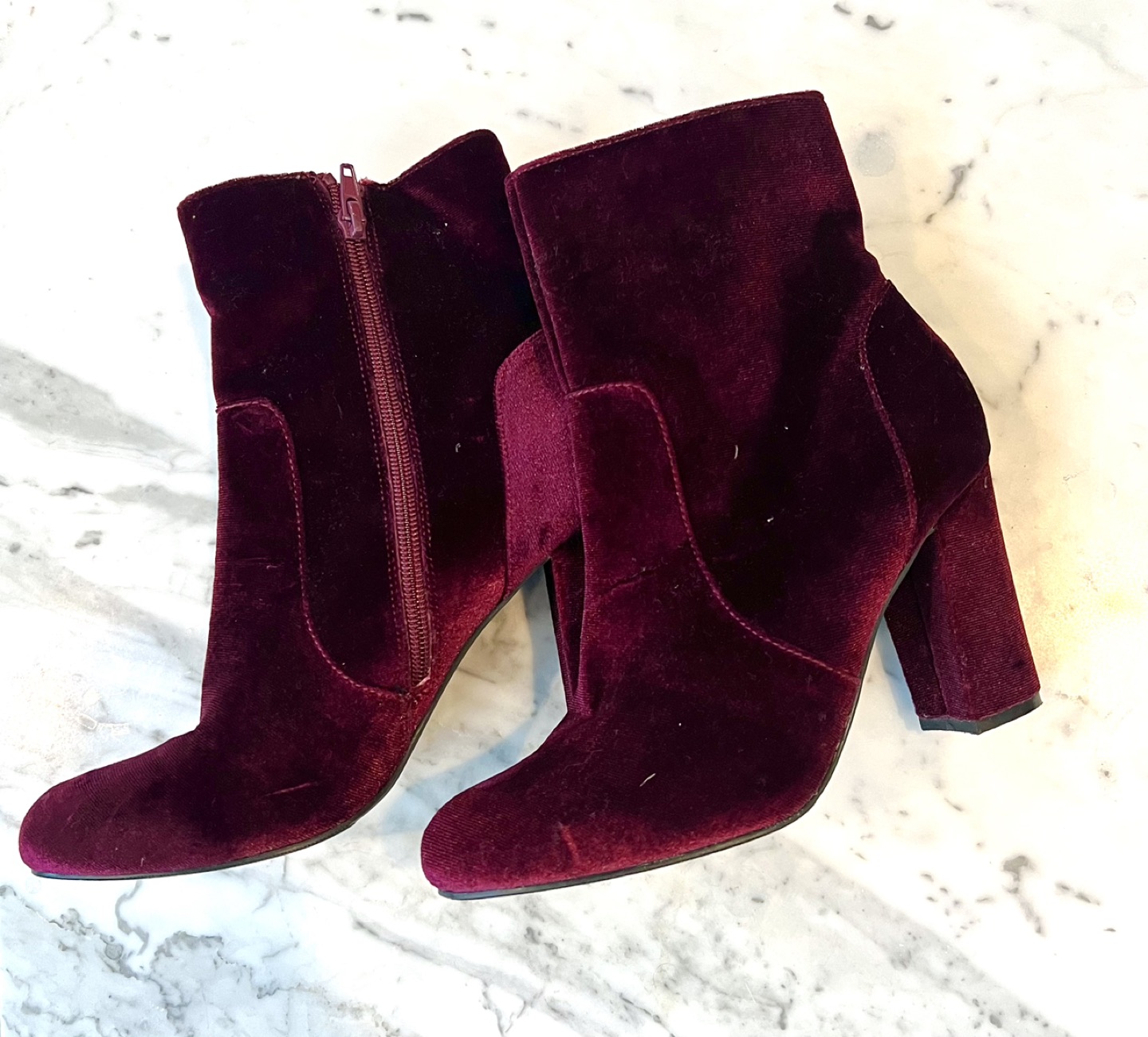 Velvet boots size 7