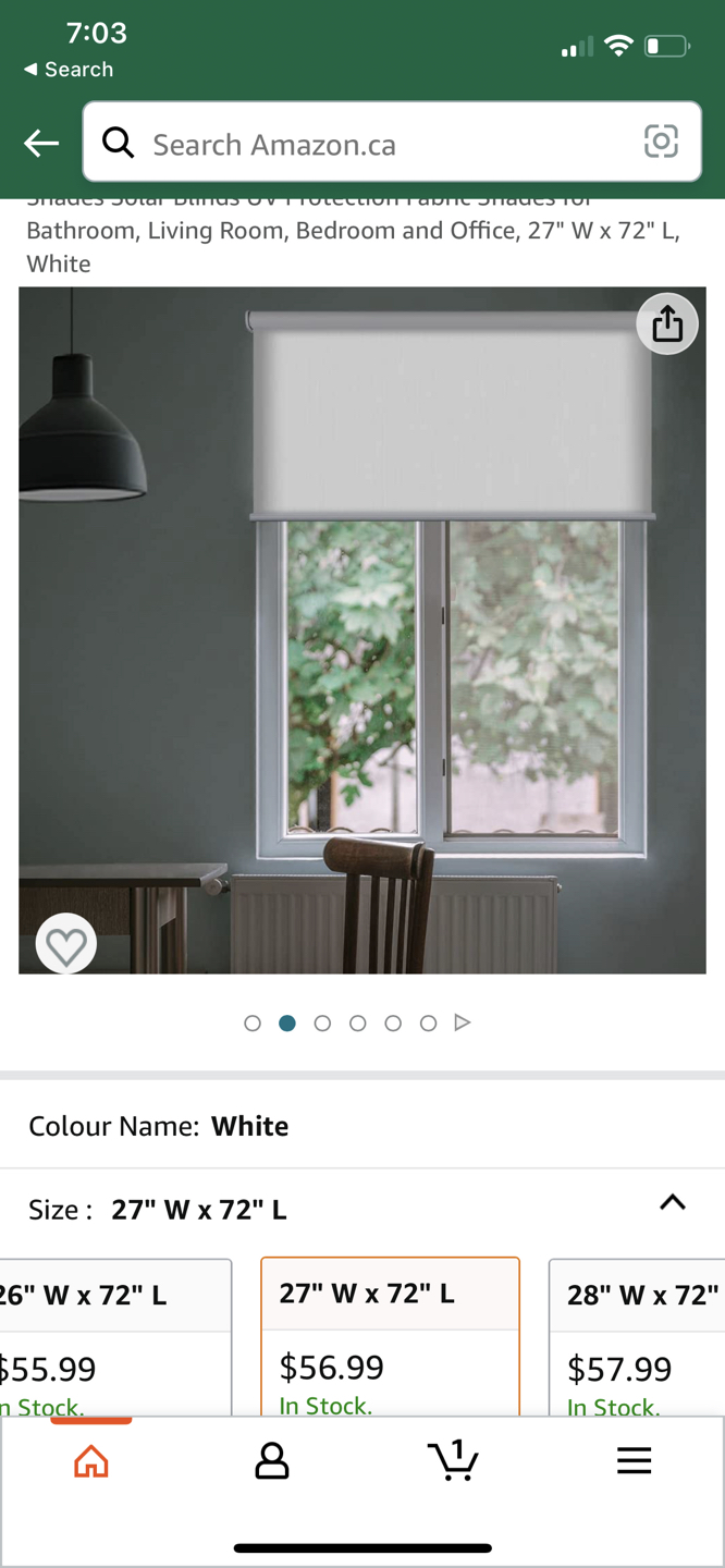 KCO Cordless Light Filtering Roller Blinds thumbnail