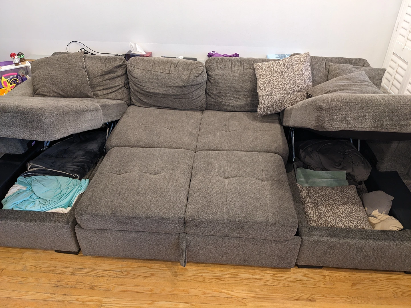 Large U-Shaped Sectional Couch - photo 4