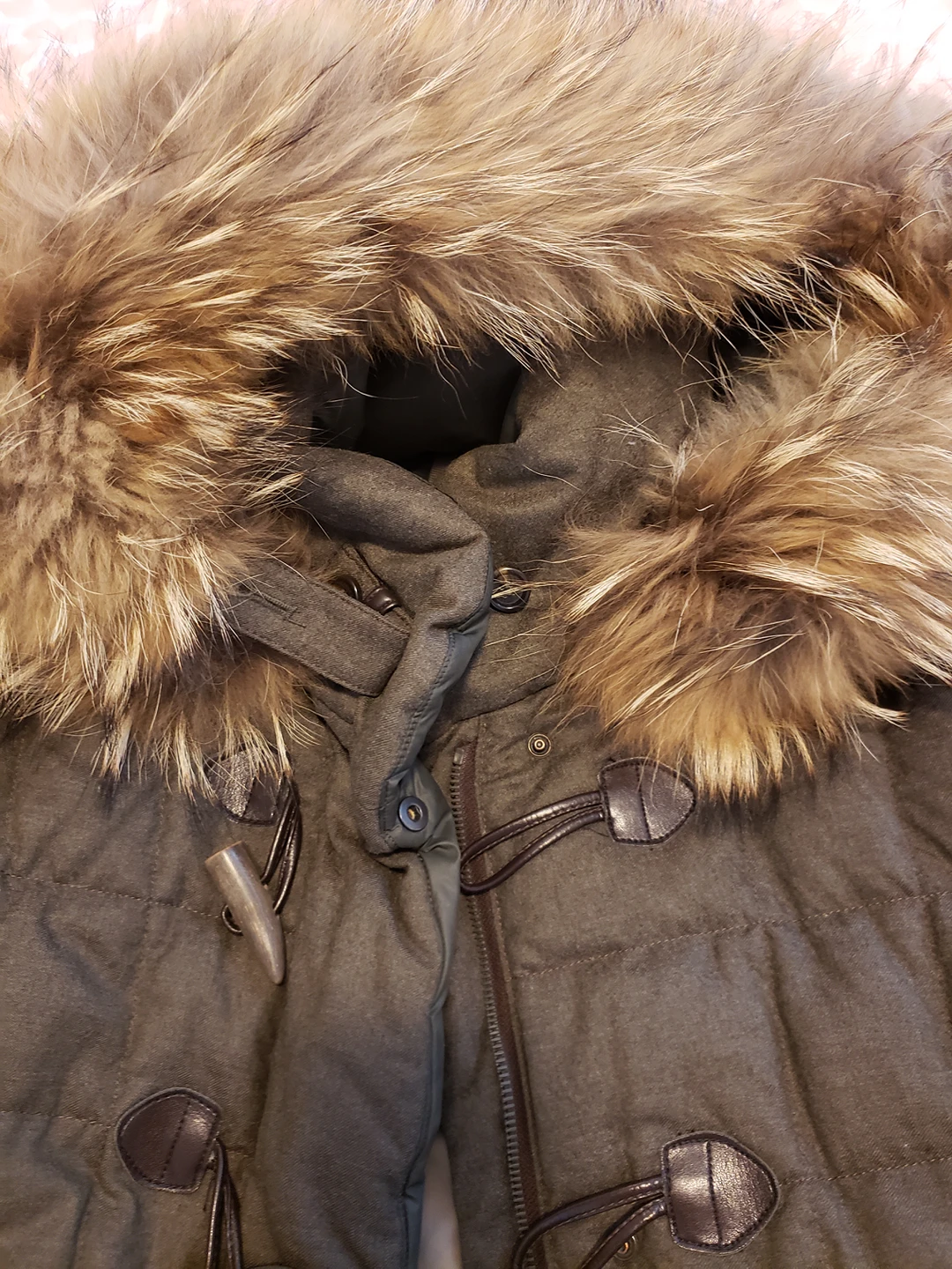 Real fur and Goose Down winter jacket - $50 thumbnail
