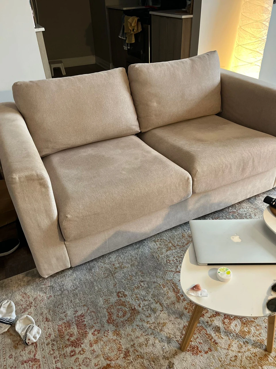 Lovely Ikea loveseat with 2 free cushions image indicator(5)