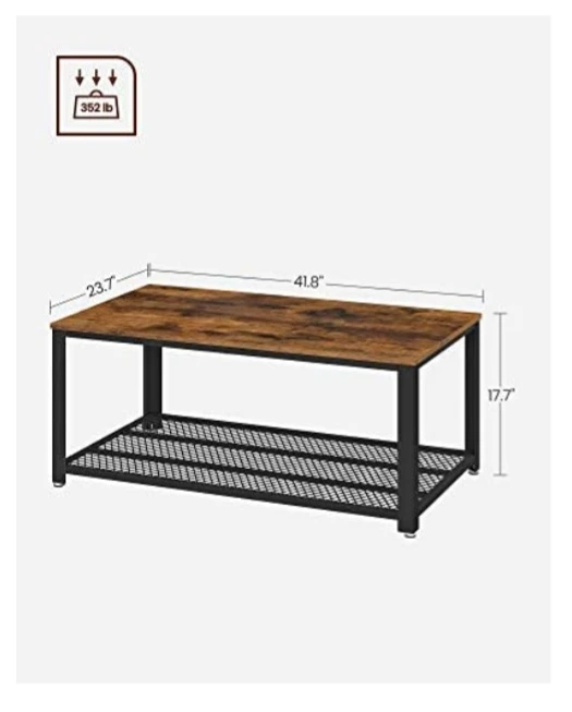 Large Rustic Coffee Table -Chipped Corners