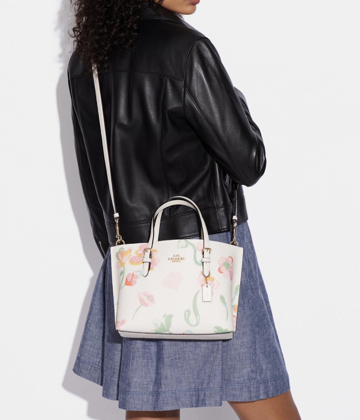 Coach Mollie Tote 25 With Dreamy Land Floral Print image indicator(3)