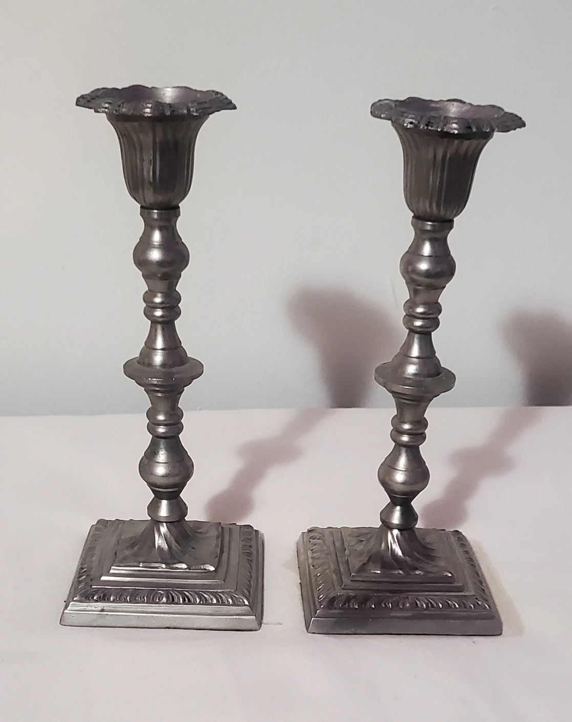 Pair of Pewter Candlesticks image indicator(2)
