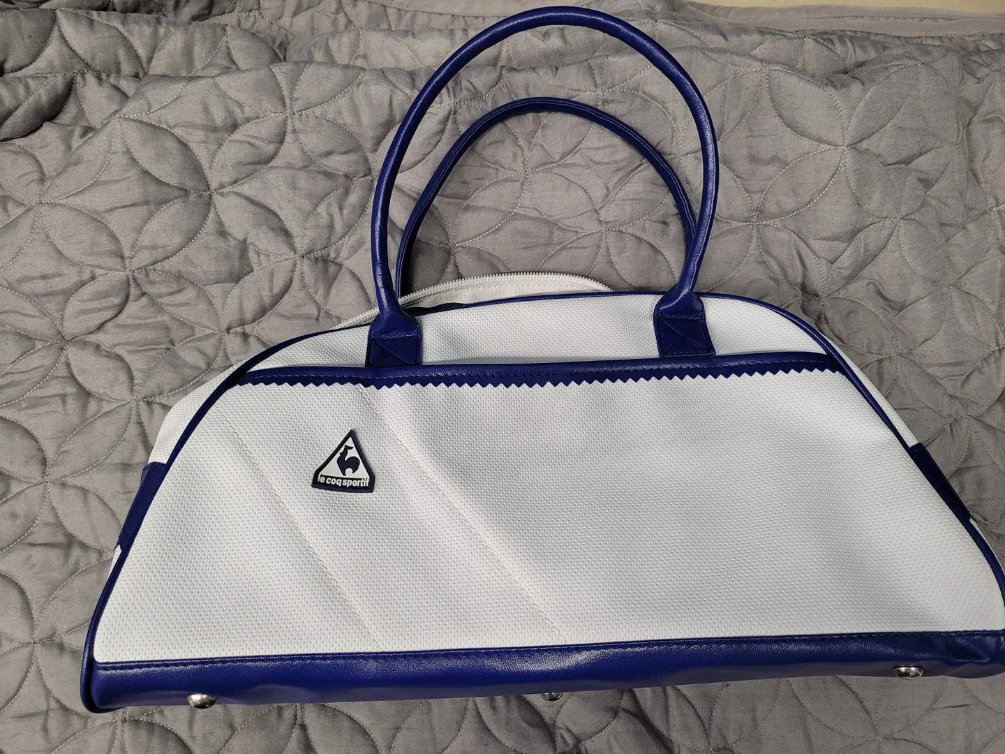 Le Coq Sportif White Bowling Bag Purse thumbnail