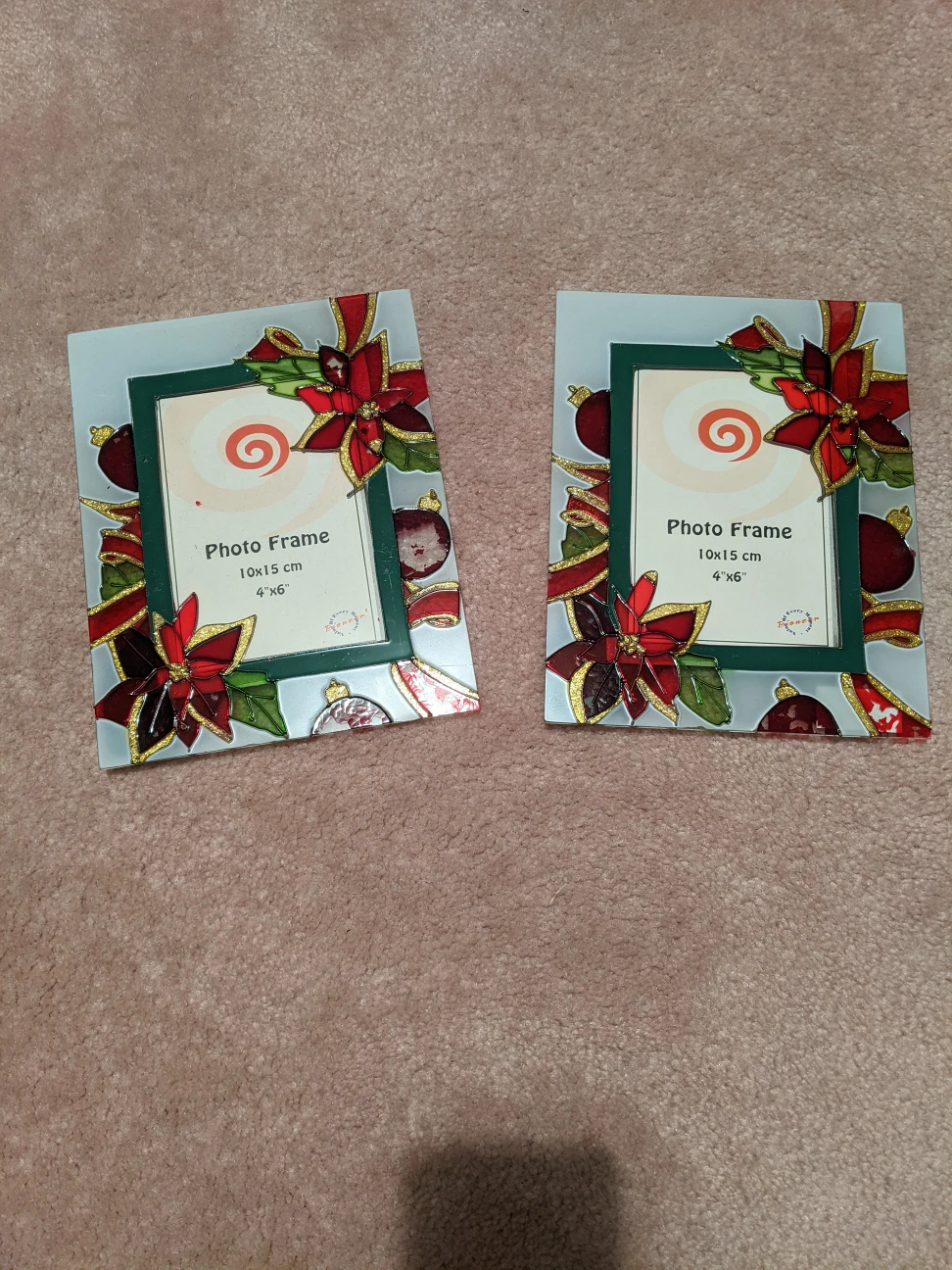 Free Stained Glass Christmas Frames thumbnail