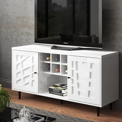 white tv stand/cabinet thumbnail