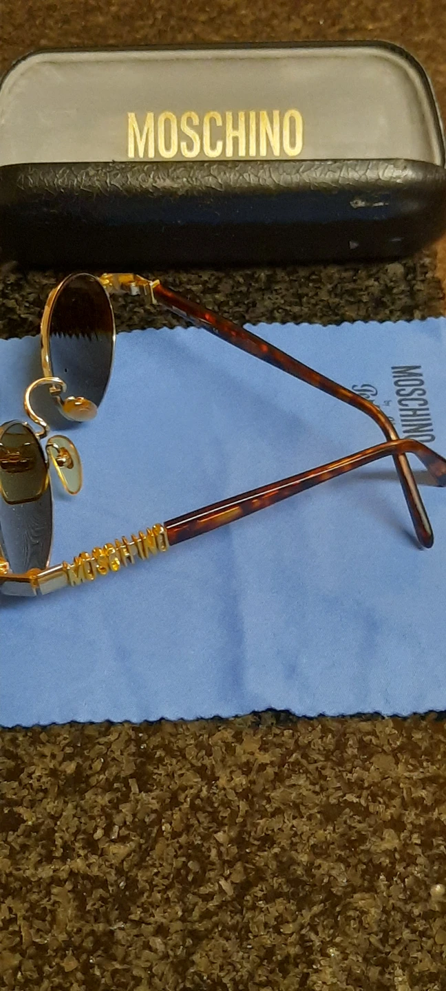 MOSCHINO MM403 6P/33 GOLD TORTOISE VINTAGE SUNGLASS image indicator(5)