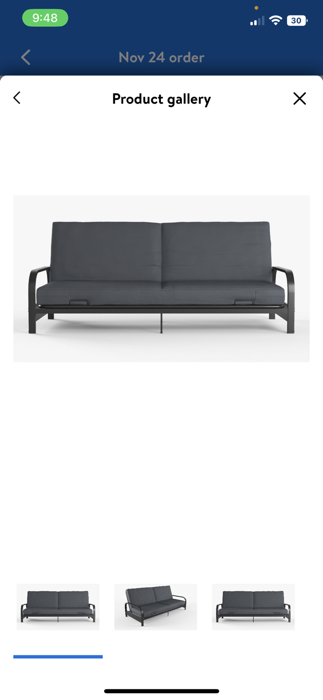 Mainstays Metal Futon