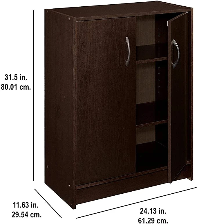 ClosetMaid 8925 2-Door Stackable Laminate Organizer, Espresso - photo 4