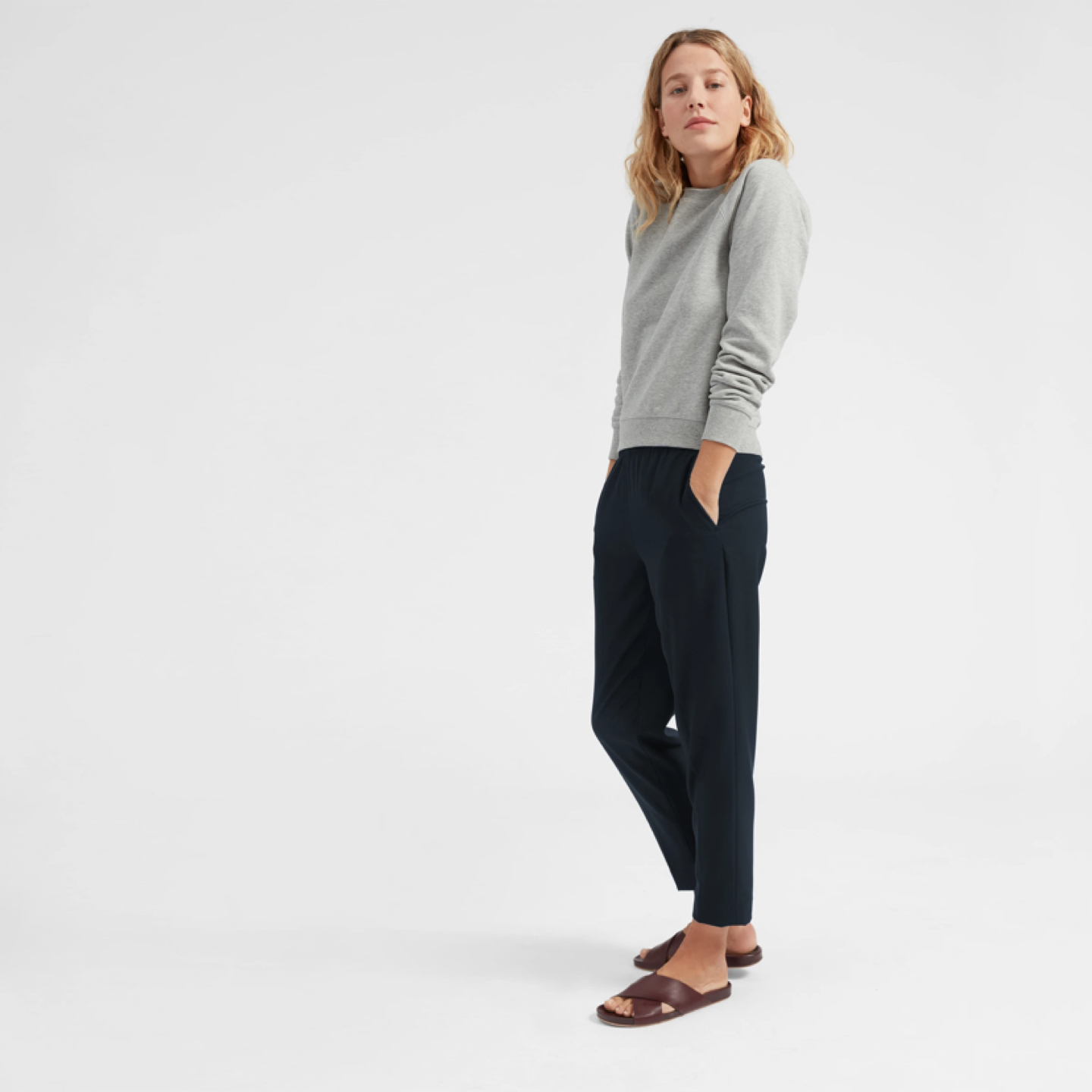 Everlane *NWT* Italian GoWeave Easy Wool Pants Sz 12 thumbnail
