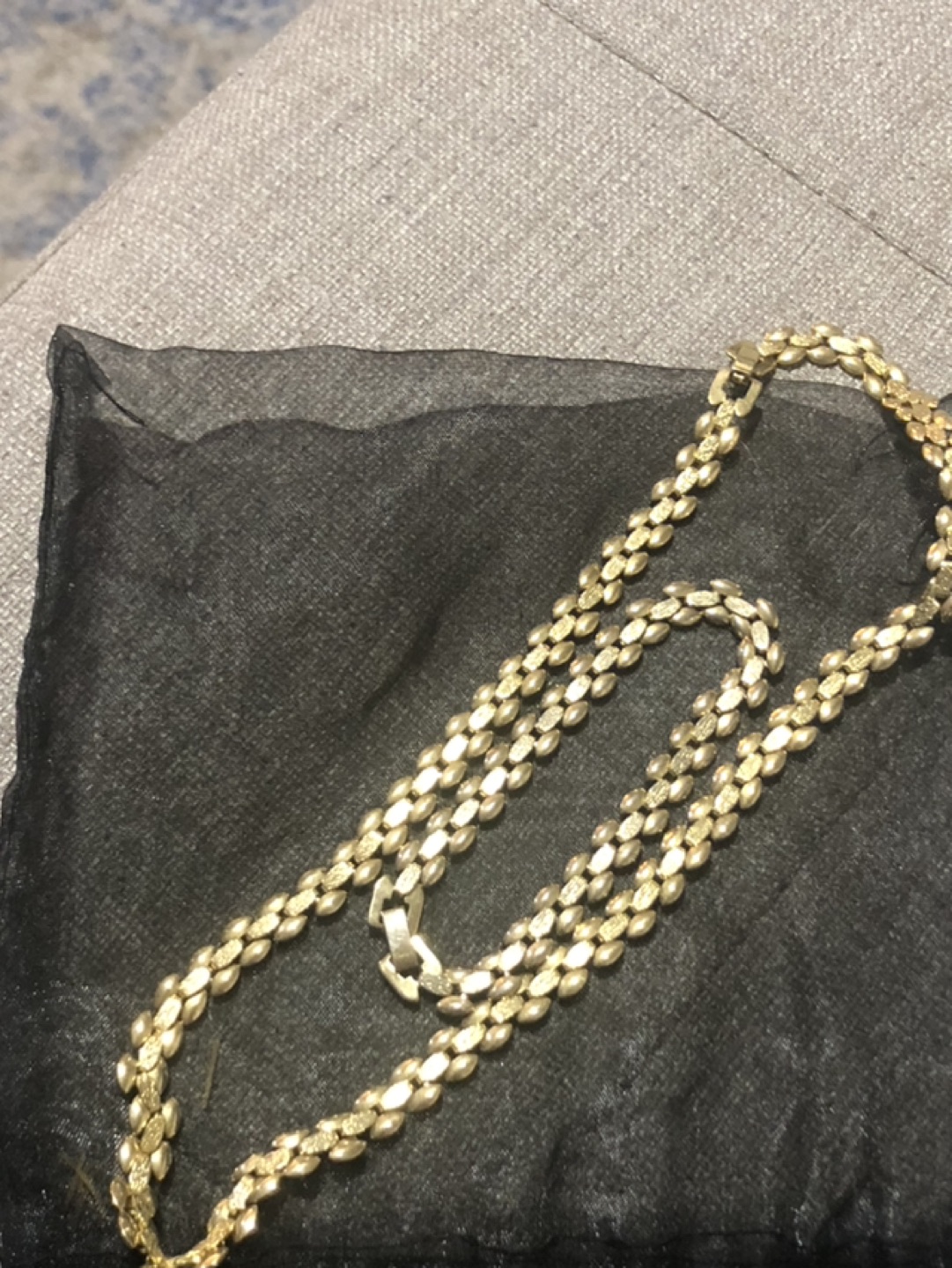 18in beautiful gold plated chain and 8in bracelet set image indicator(3)