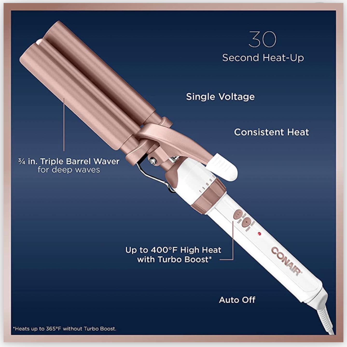 Conair 3-Barrel hair waver