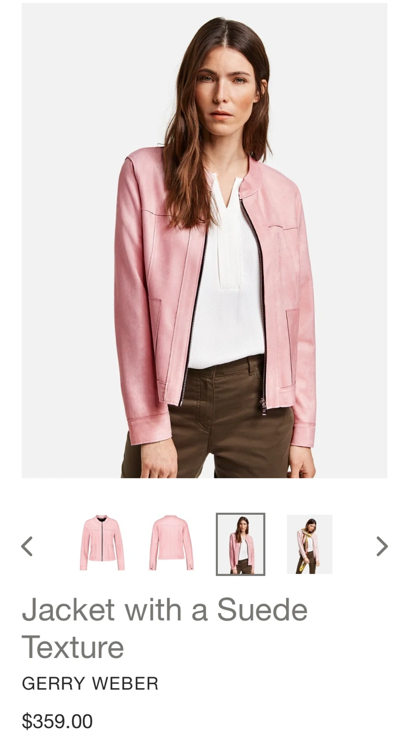 Weber Coats Gerry Weber Lederjacke Pink Gerry Weber Pink Padded