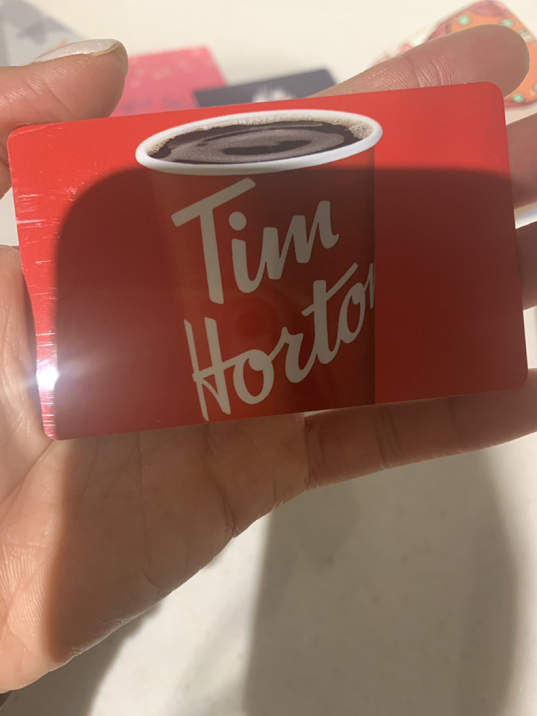 Tim Horton gift card